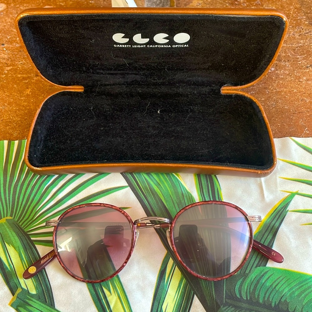 Garret Leight Barbie pink sunglasses - Wilson style